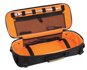 Photo showing RG-1080 Trails End tool bag open without tool roll inside
